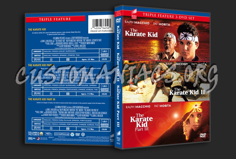 The Karate Kid Trilogy dvd cover