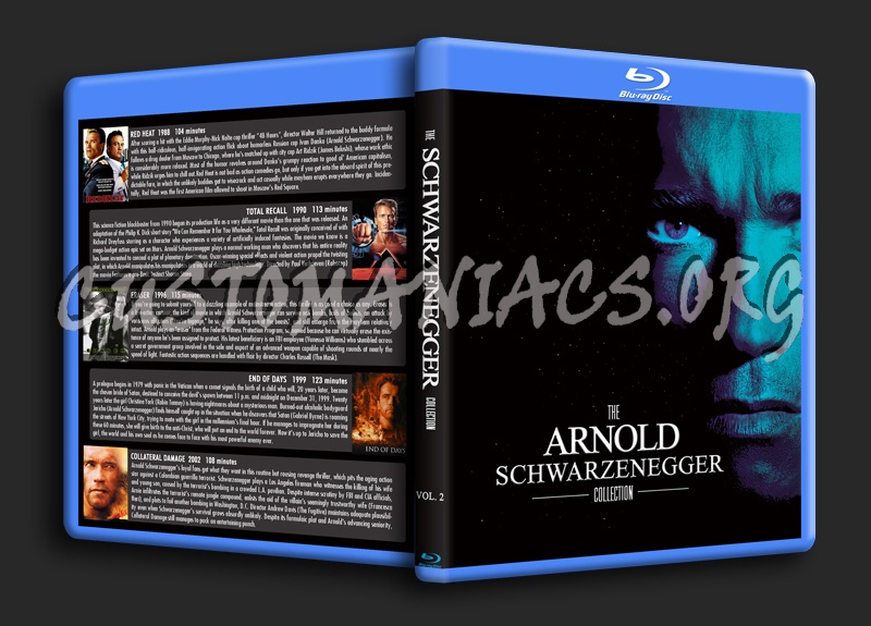 Arnold Schwarzenegger Collection 1 & 2 blu-ray cover