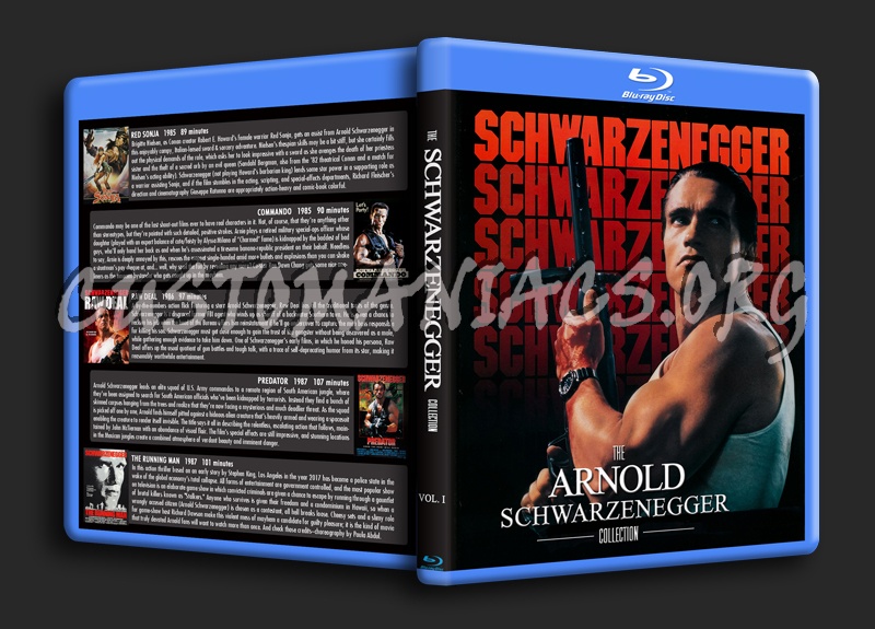 Arnold Schwarzenegger Collection 1 & 2 blu-ray cover