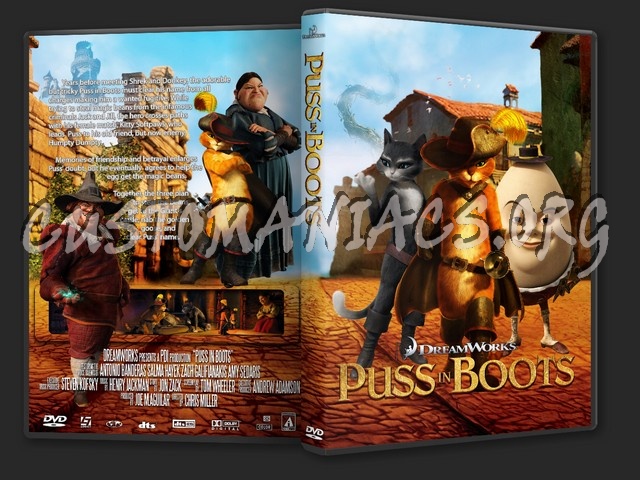 Puss in Boots dvd cover