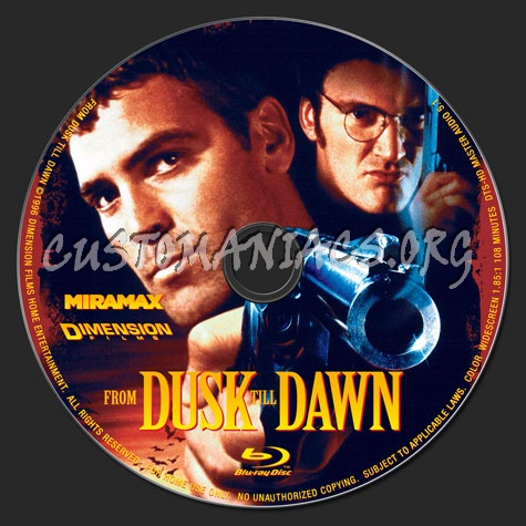 From Dusk Till Dawn blu-ray label