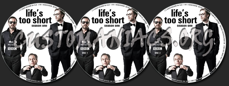 Life's Too Short Season One blu-ray label