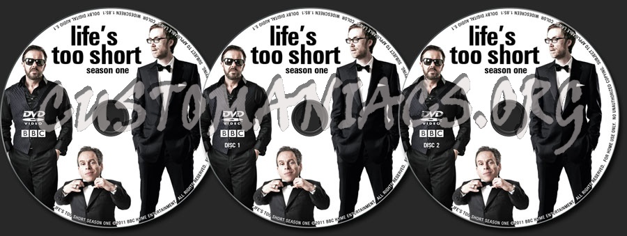 Life's Too Short Season One dvd label