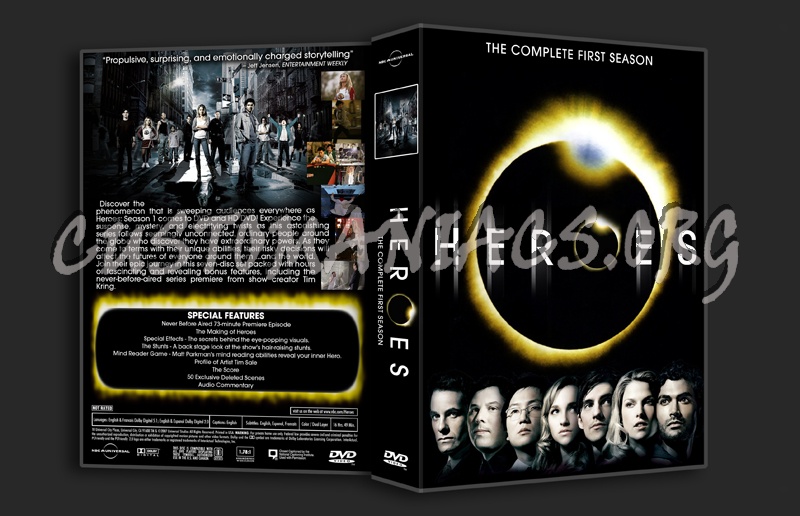 Heroes Season 1 dvd cover