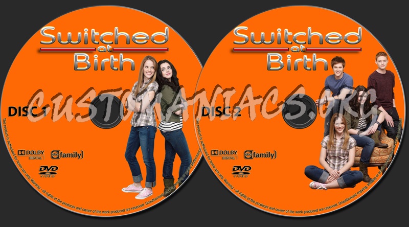 Switched At Birth Season 1 dvd label