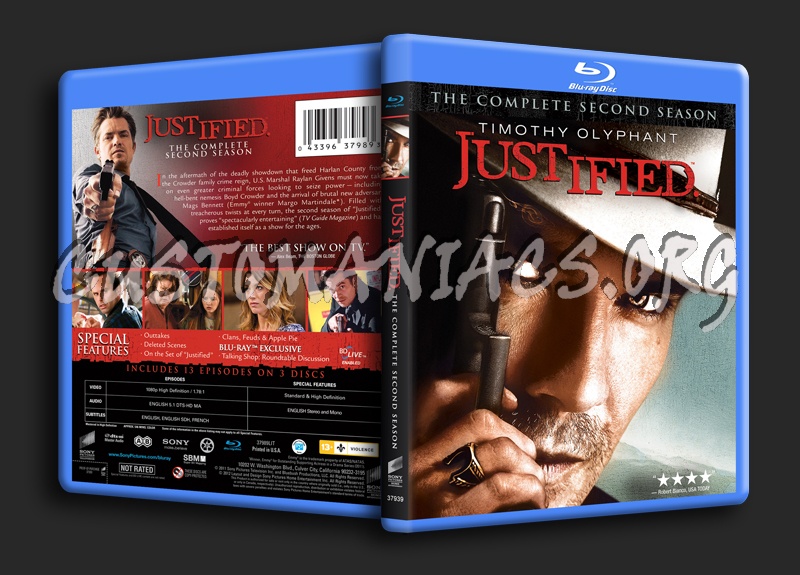 Justified Season 2 blu-ray cover