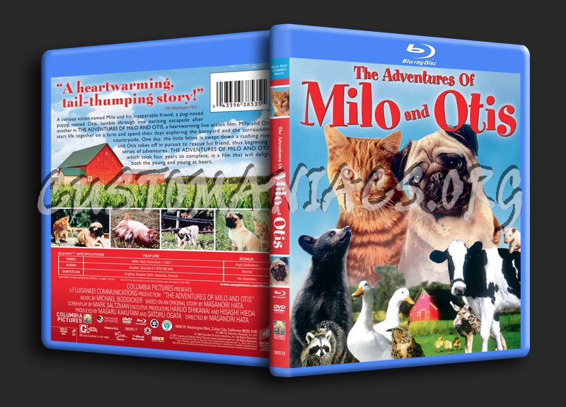 The Adventures of Milo and Otis blu-ray cover