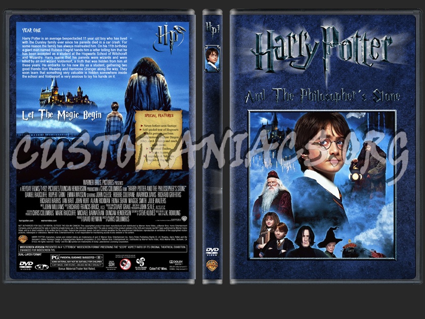 Harry Potter And The Philosopher's Stone dvd cover