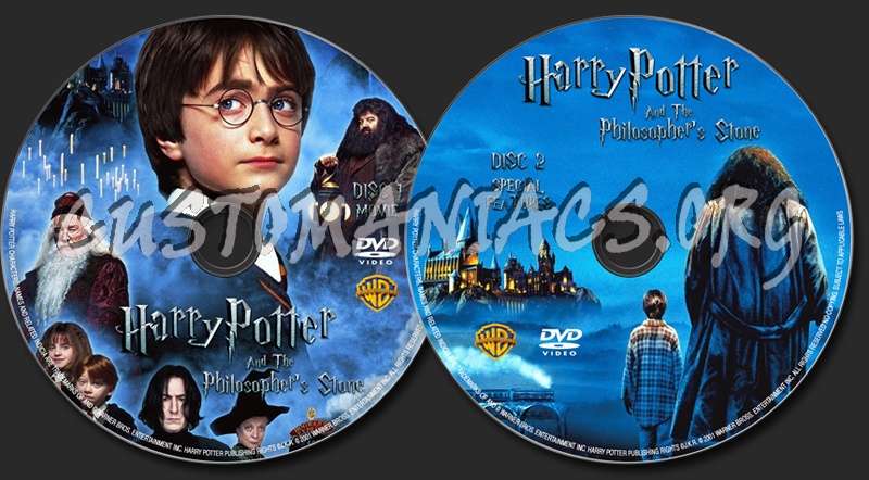 Harry Potter And The Philosopher's Stone dvd label