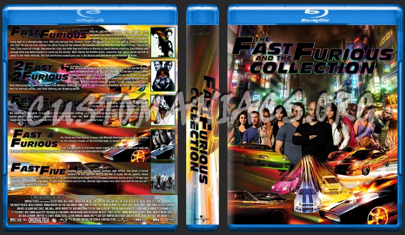 Fast and the Furious Collection blu-ray cover