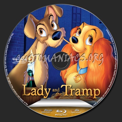 Lady and the Tramp blu-ray label