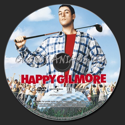Happy Gilmore dvd label