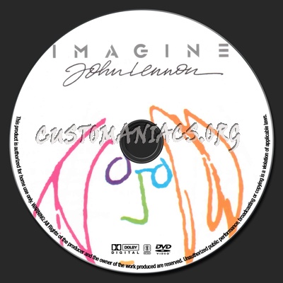 John Lennon: Imagine dvd label