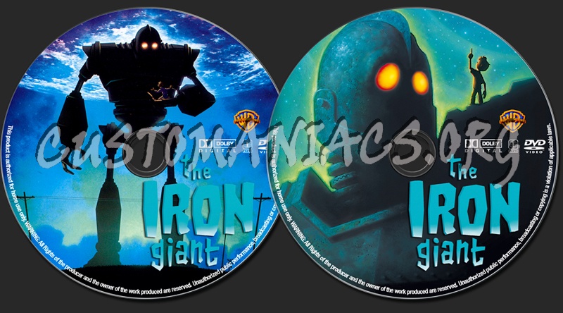 Iron Giant dvd label