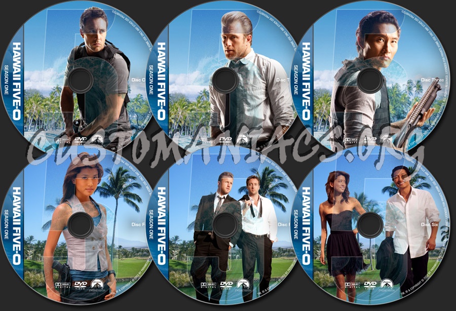 Hawaii Five-O Season 1 dvd label