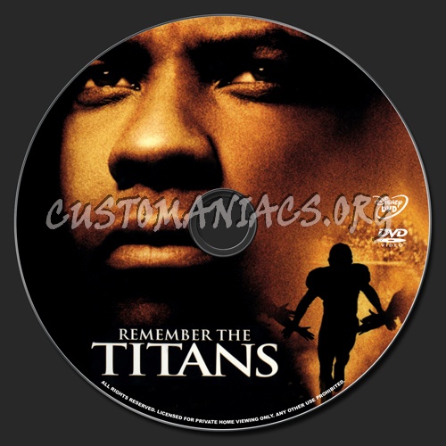 Remember the Titans dvd label