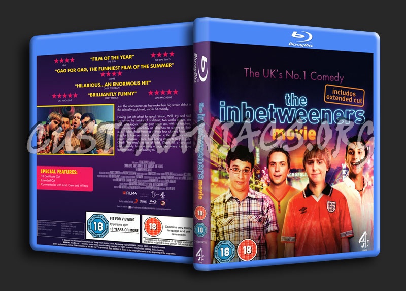 The Inbetweeners Movie blu-ray cover