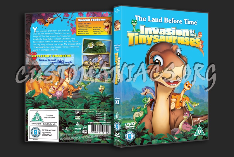 The Land Before Time: Invasion of the Tinysauruses  Volume 11 dvd cover
