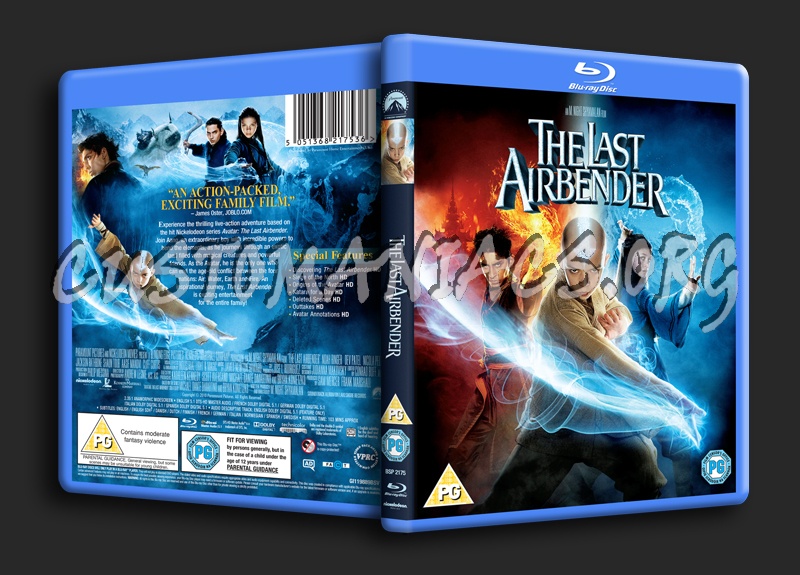 The Last Airbender blu-ray cover