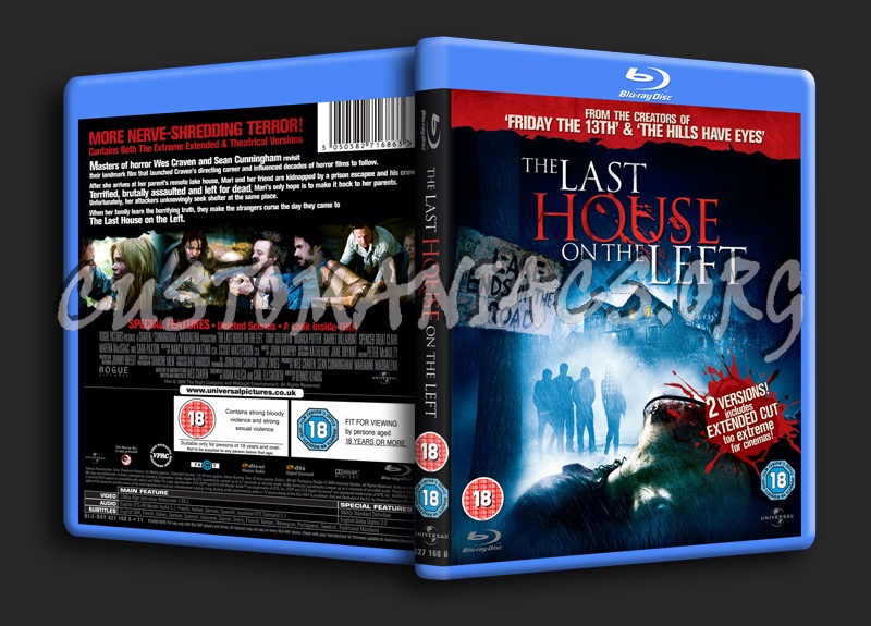 The Last House on the Left blu-ray cover