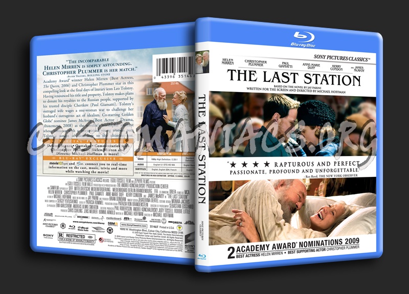 The Last Station blu-ray cover