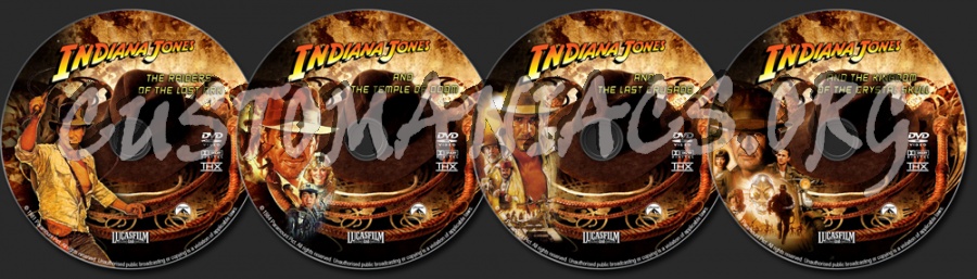 Indiana Jones - The Complete Adventure Collection dvd label