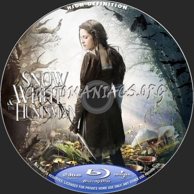 Snow White And The Huntsman blu-ray label