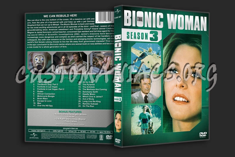 The Bionic Woman: Seasons 1-3 dvd cover