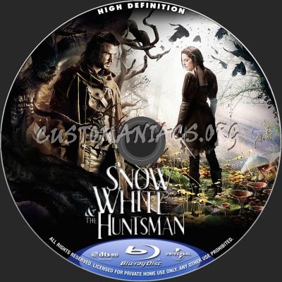 Snow White And The Huntsman blu-ray label