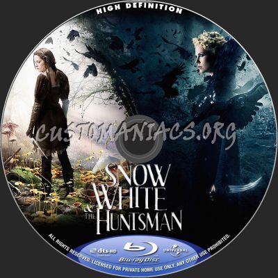 Snow White And The Huntsman blu-ray label