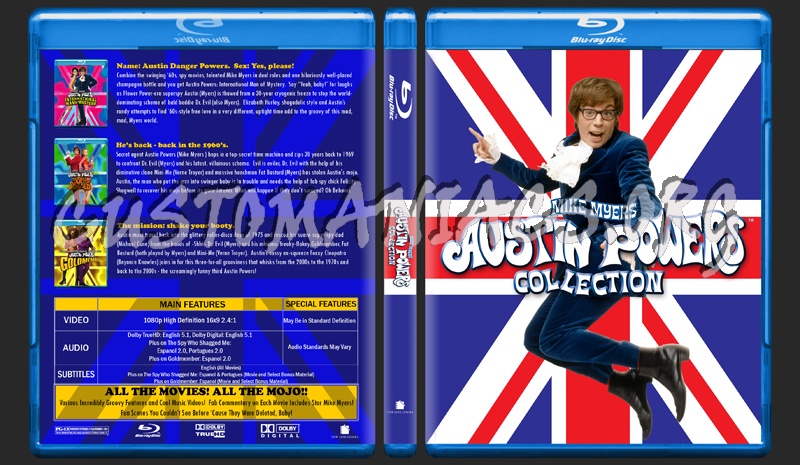 The Austin Powers Collection blu-ray cover