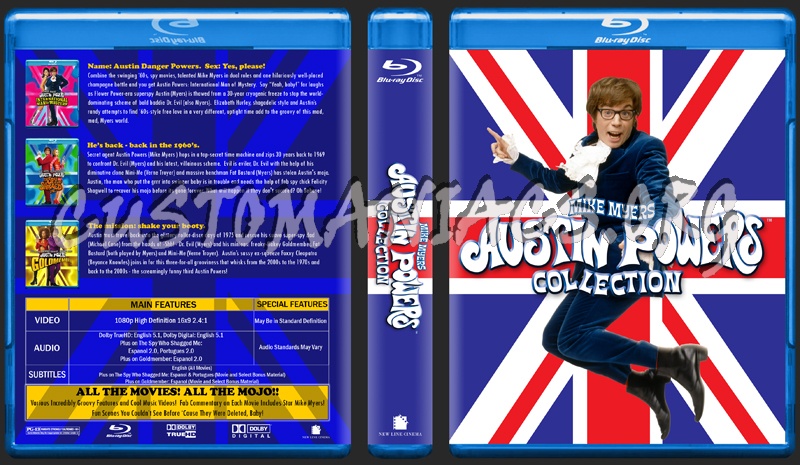The Austin Powers Collection blu-ray cover