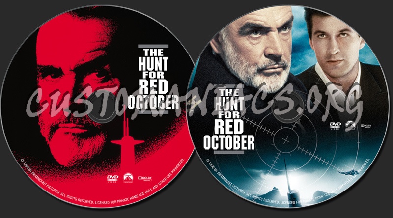 The Hunt For Red October dvd label