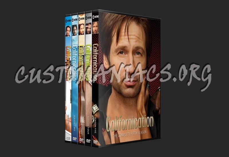 Californication - Season 1 to Season 5 dvd cover