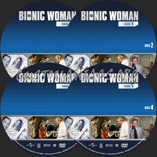 The Bionic Woman - Season 1 dvd label