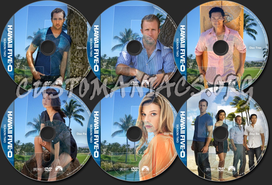 Hawaii Five-O Season 2 dvd label