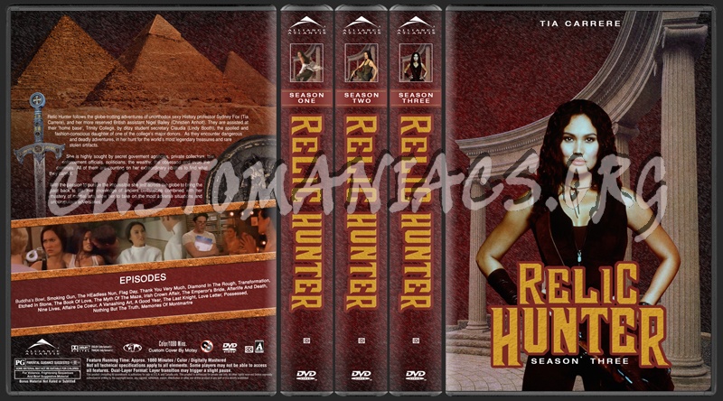 Relic Hunter Seasons 1 - 3 dvd cover