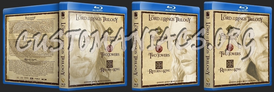 Lord Of The Rings Extended Collection blu-ray cover