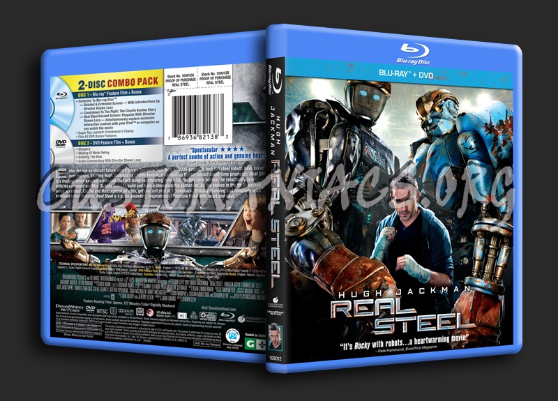 Real Steel blu-ray cover