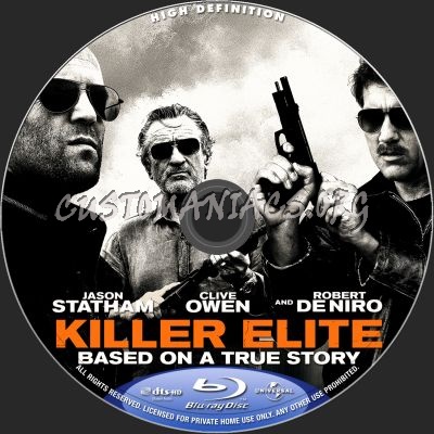 Killer Elite blu-ray label