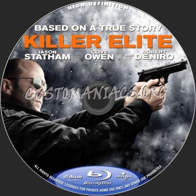 Killer Elite blu-ray label