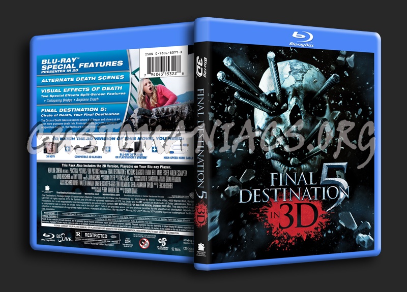 Final Destination 5 3D blu-ray cover