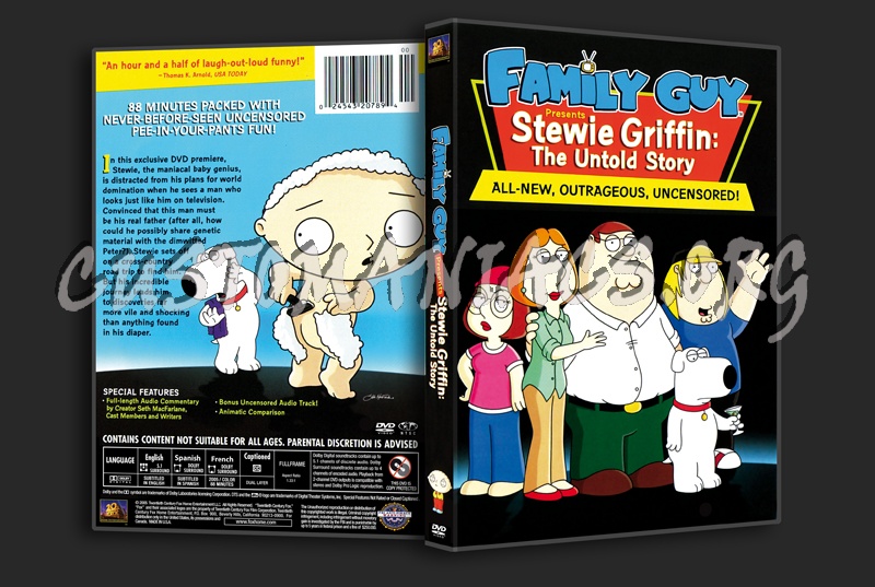 Family Guy Stewie Griffin: The Untold Story dvd cover