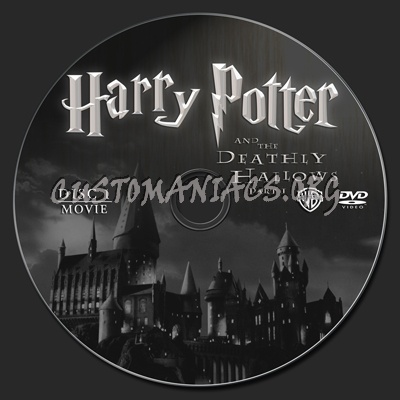 Harry Potter and the Deathly Hallows part 1 dvd label