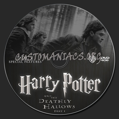 Harry Potter and the Deathly Hallows part 1 dvd label