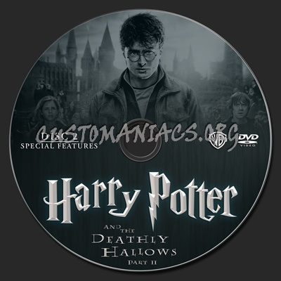 Harry Potter and the Deathly Hallows part 2 dvd label