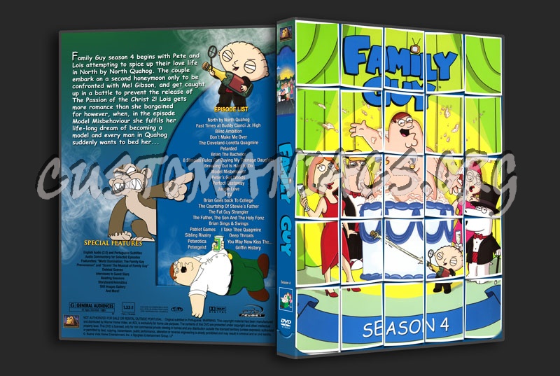 Family Guy Season 4 dvd cover DVD Covers Labels by Customaniacs id 28483 free download highres dvd cover