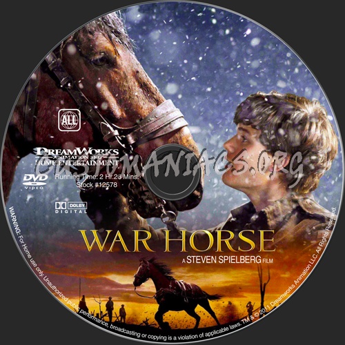 War Horse dvd label