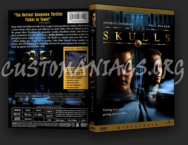 The Skulls dvd cover