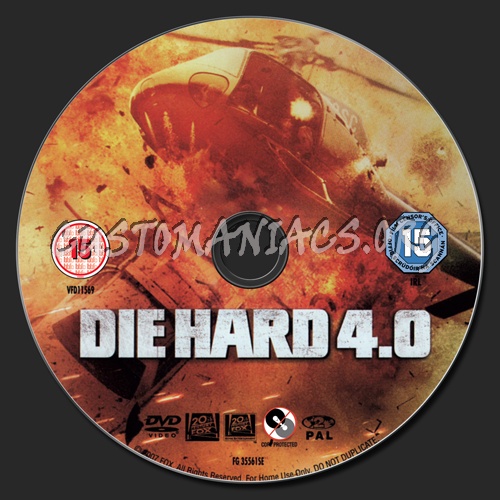 Die Hard 4.0 dvd label
